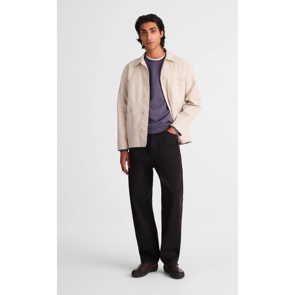 Madewell Canvas Chore Jacket Reverse Sateen Stone White XXL Men Workwear Utility